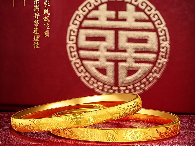 饰品三生三世黄金手镯