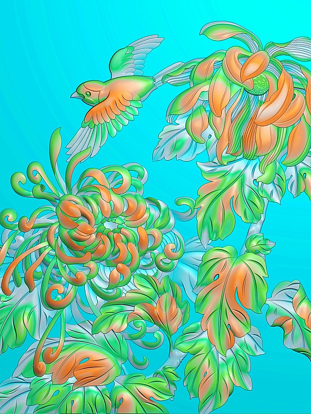 菊花鸟