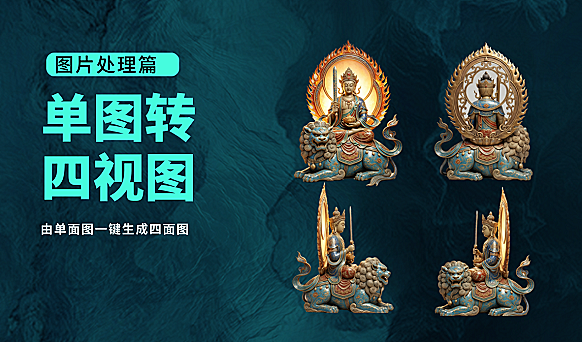 单图转四视图