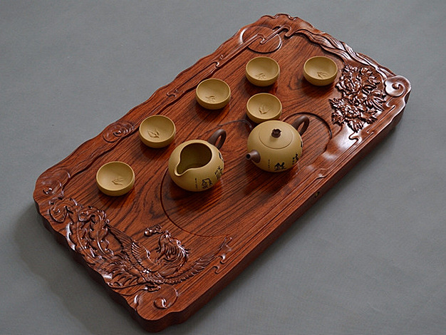 木雕茶盘